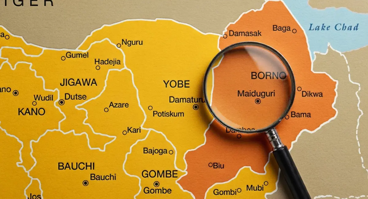 Borno State Map.