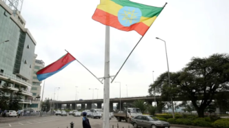 Ethiopia and Eritrea flags (News Central TV)