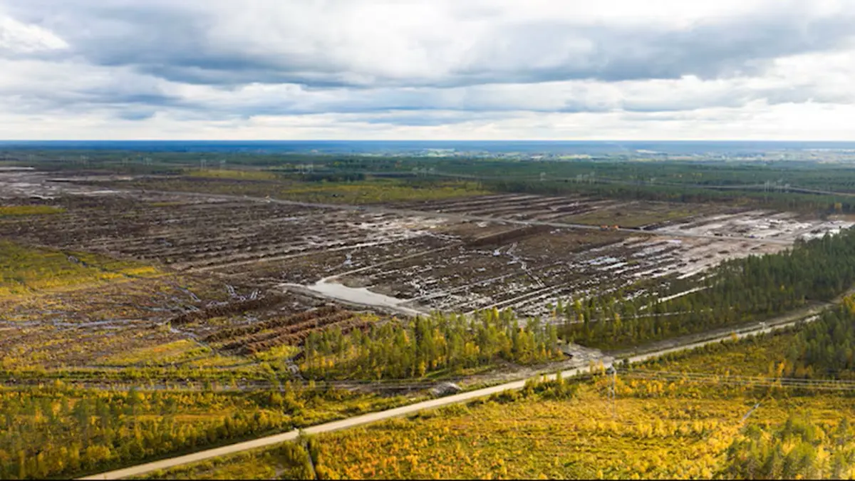 An aerial view shows a Google data centre construction site in Muhos, northern Finland September 11, 2026.