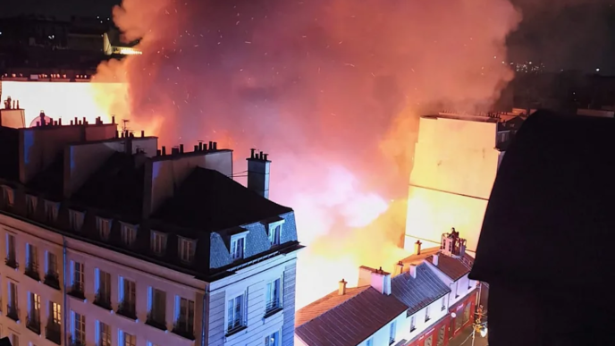 Fire Destroys Paris’ Historic Food Market