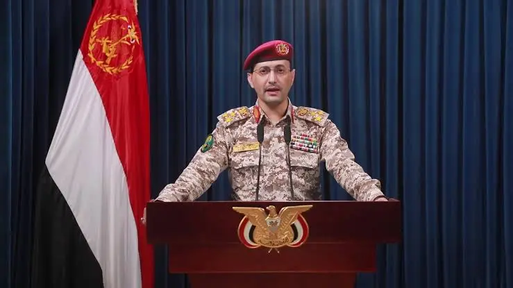 Houthi military spokesperson Yahya Saree