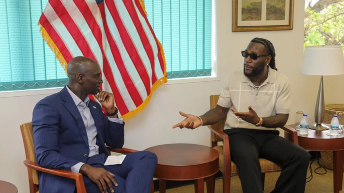 US Consul General Hosts Burna Boy in Lagos