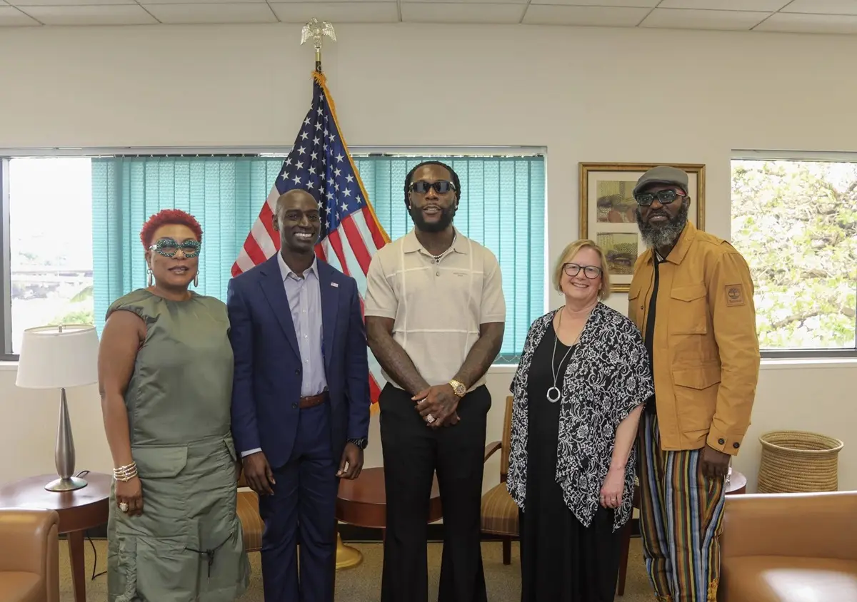 US Consul General Hosts Burna Boy in Lagos