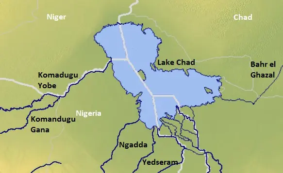 Lake Chad map