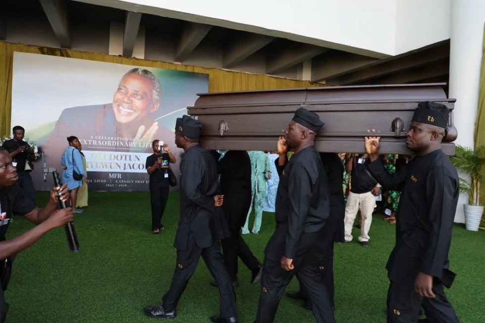 Olu Jacobs' Casket