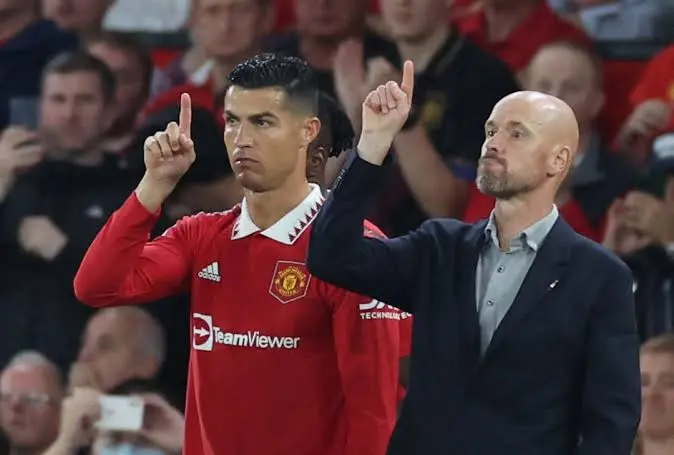 Ronaldo and Ten Hag(News Central TV)