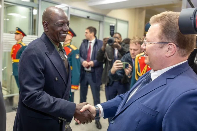 Ruto at the Russia-Kenya Business Roundtable Forum in Moscow (NC)2