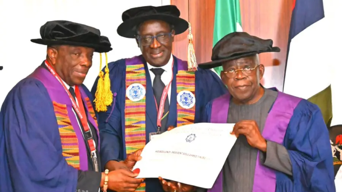 Tinubu Receives West African Physicians’ Fellowship(News Central TV)