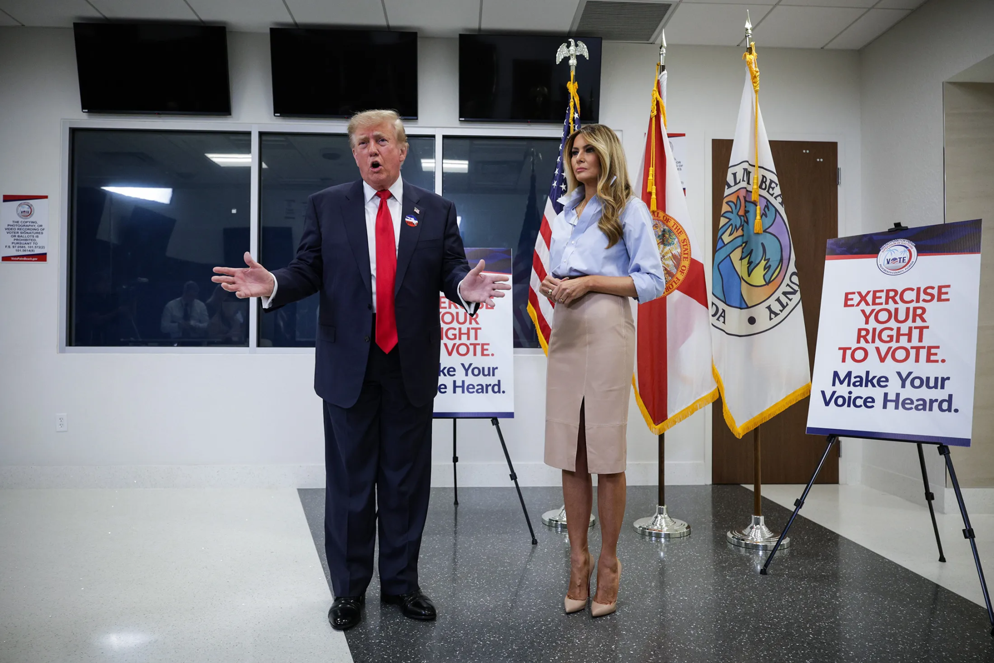 Trump Casts Early Vote Before Midterms