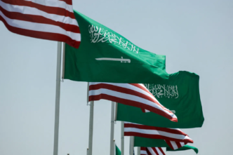 US Saudi Flags