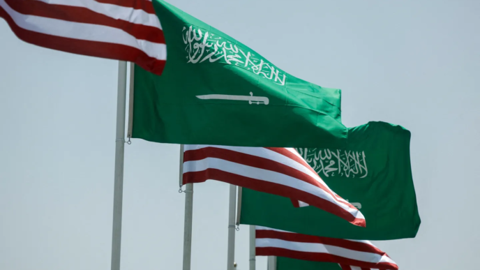 US Saudi Flags