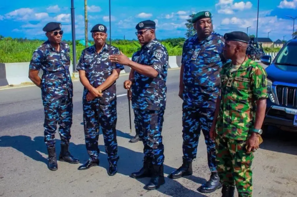 DIG Shehu Nadada, with other senior police officers. Photo: NIgeria Police Force