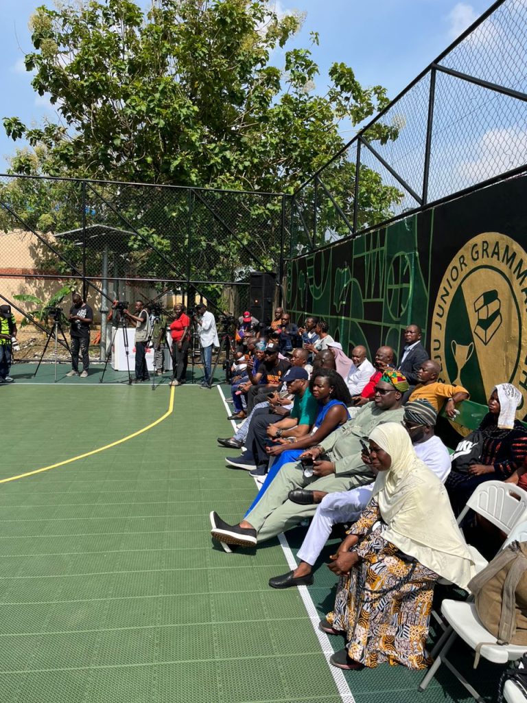 (IN PICTURES) Prince Harry, Meghan Markle & Masai Ujuri visit Secondary School in Nigeria