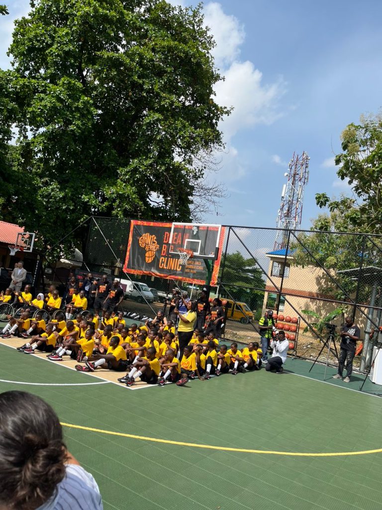 (IN PICTURES) Prince Harry, Meghan Markle & Masai Ujuri visit Secondary School in Nigeria