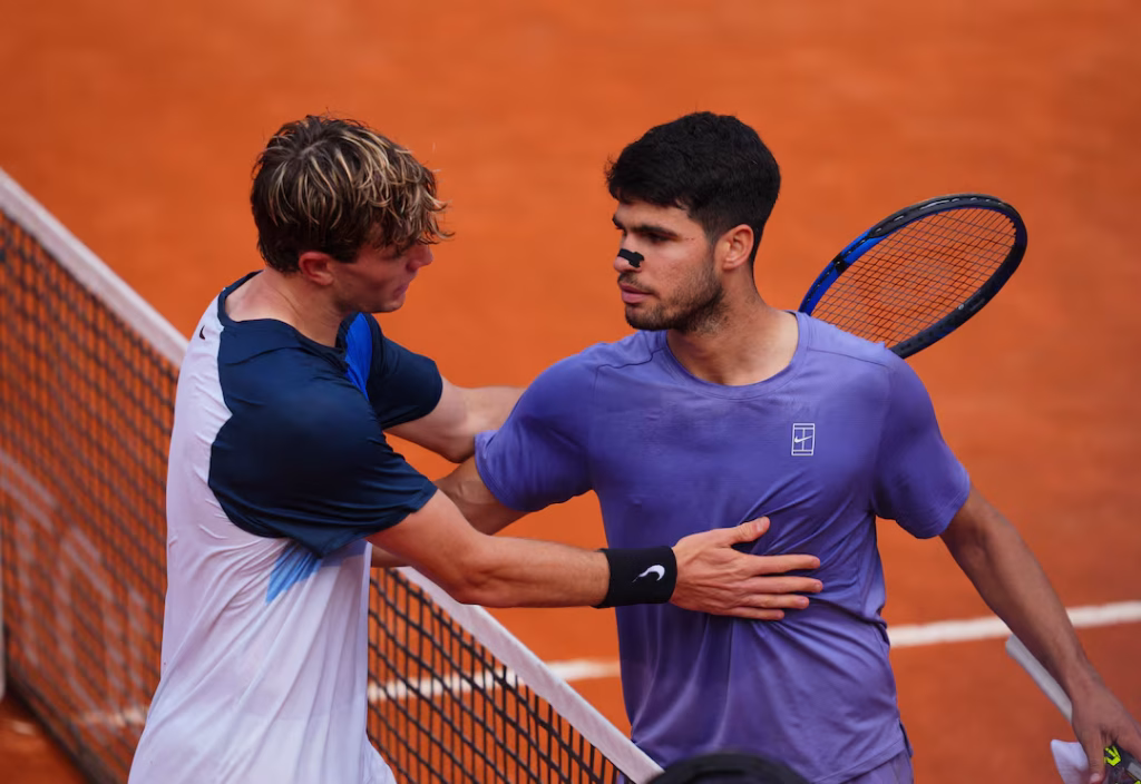 Alcaraz to Face Musetti in Rome Semi-Final; Sabalenka Crashes Out