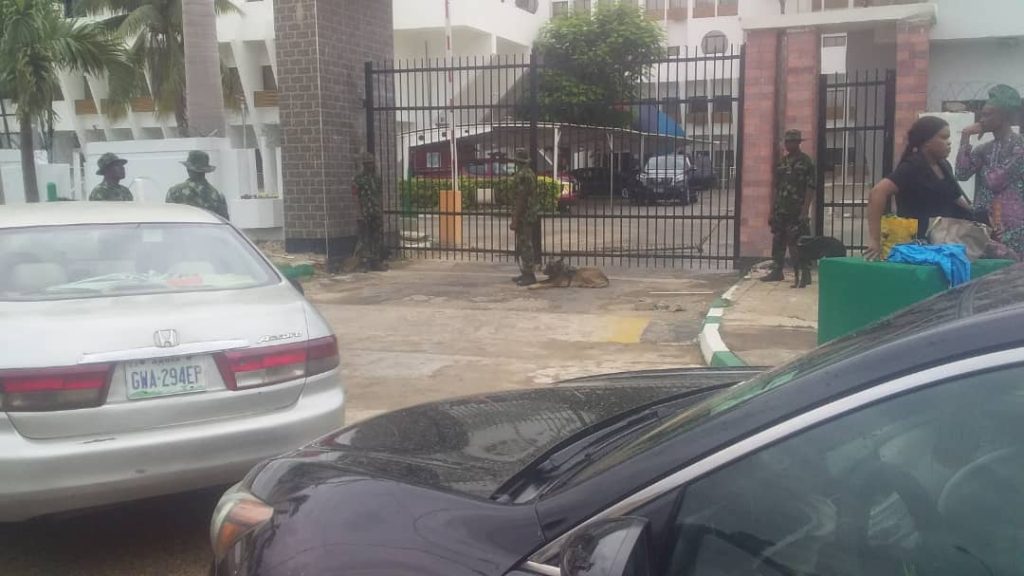 Alleged Military Brutality Defence Ministry Staff Shut Down HQ