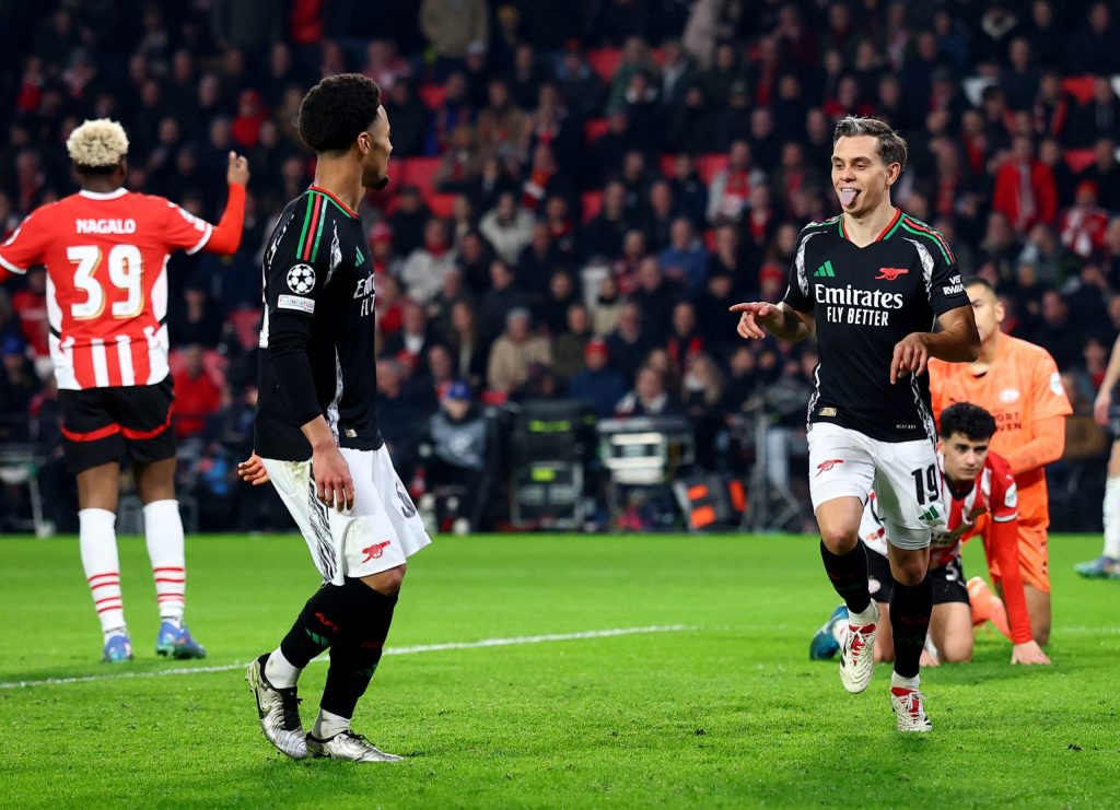 Arsenal Crush PSV 7-1 in Champions League, Young Stars Shine