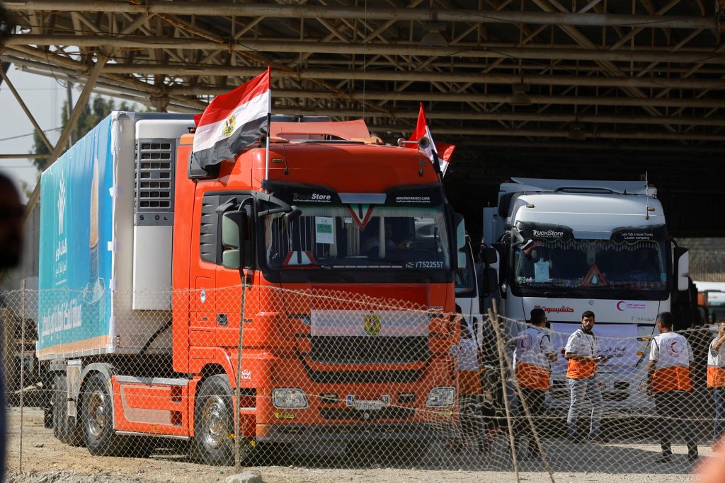 Israel Urges Egypt to Halt Gaza-Bound Convoy Carrying Aid