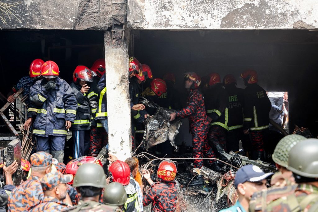 Bangladesh Jet Crashes into School, Kills 19