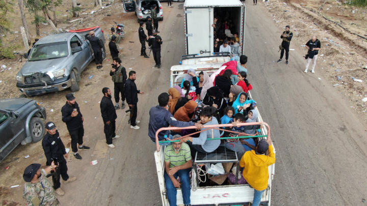 Bedouin Civilians Evacuate Syria's Sweida