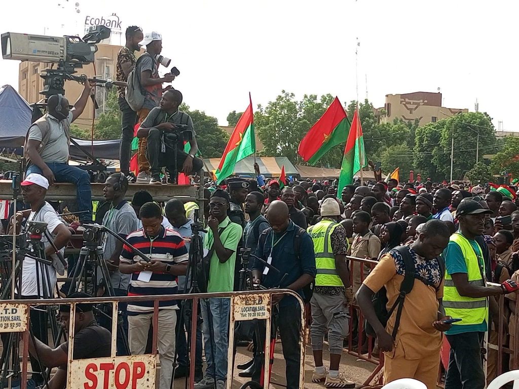 Thousands Show Solidarity for Traore in Ouagadougou
