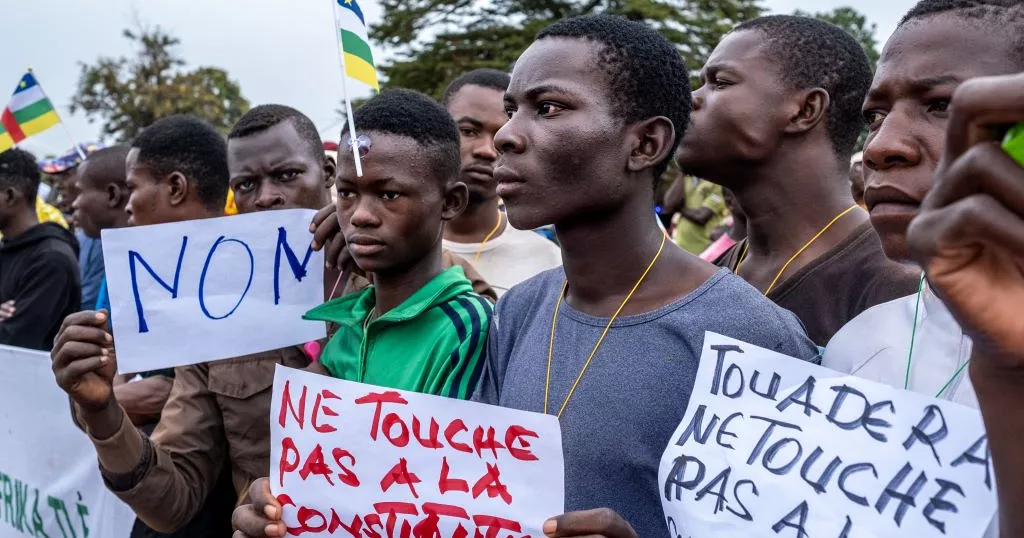 Central African Republic Sees Rare Protest Against President's Extended Rule