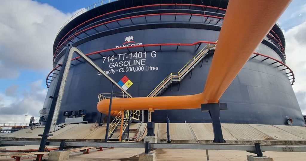 Dangote Refinery to Expand Storage Capacity to 5.3 Billion Litres