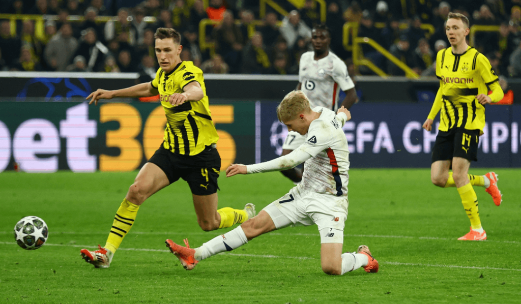 Dortmund Held to 1-1 Draw by Lille in Champions League First Leg