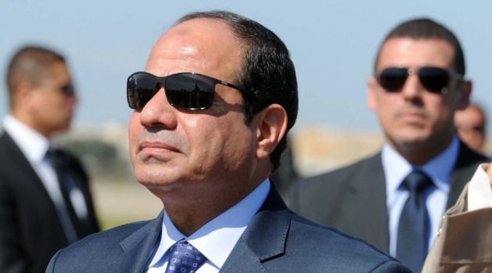 Egypt’s Sisi Tells Jewish Congress Chief Palestinian State Key to Peace