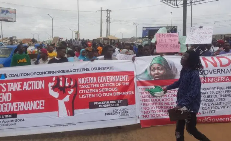 #EndBadGovernance Protest: Osun, Edo and Jos Residents Shun President's Appeal