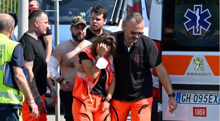 Rome petrol station (News Central TV)