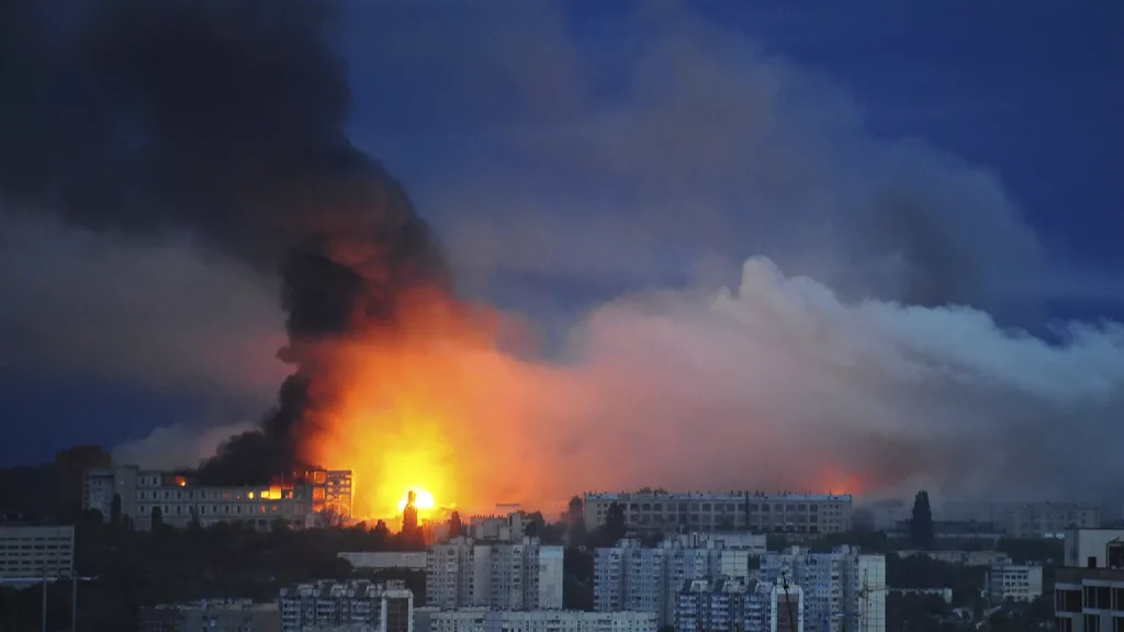 Explosions Rock Kyiv During Overnight Drone Attack