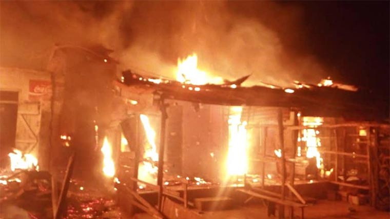 Fire Razes 40 Shops in Ibadan, Goods Worth Millions Destroyed