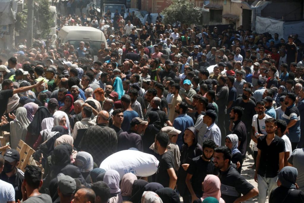 France Offers to Help Secure Gaza Food Distribution