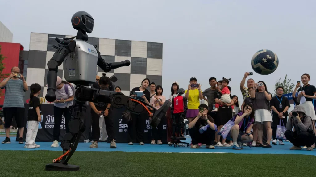 Humanoid Robots Play Inaugural Football Competition