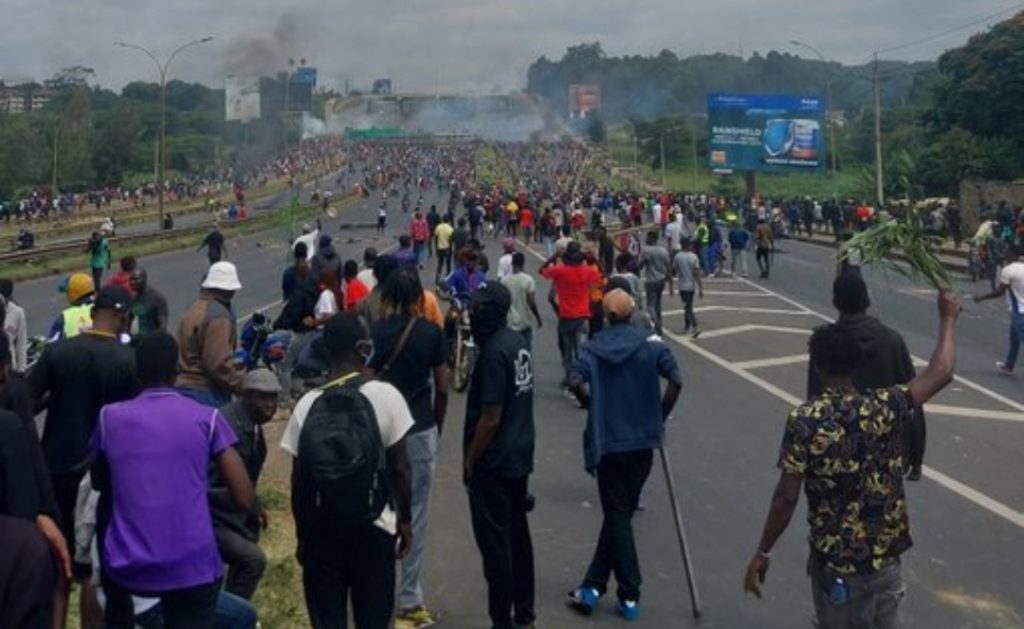 Protest in Kenya (News Central TV)