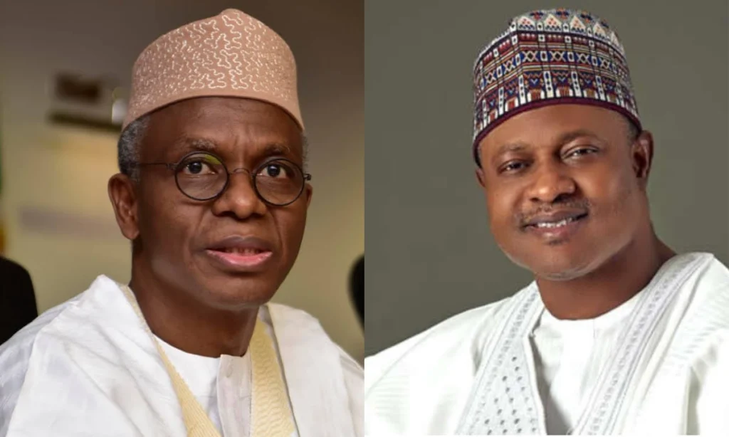 Kaduna Governor Uba-Sani and El-Rufai (News Central TV)