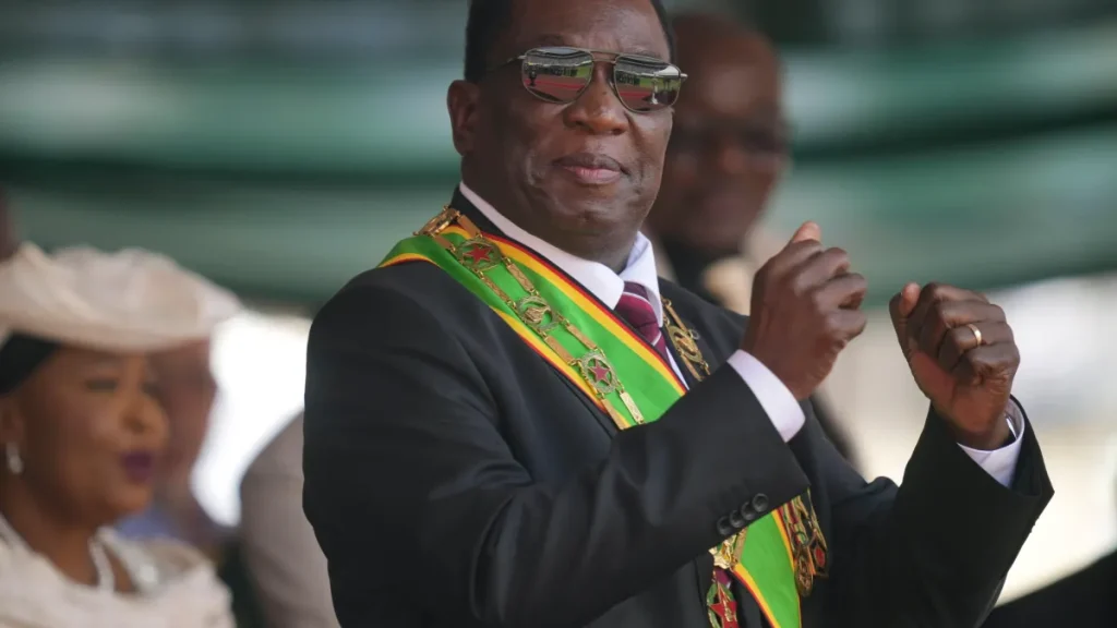 Zimbabwe President Ernest Mnangagwa