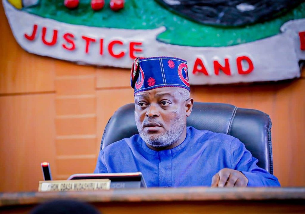 Ousted Speaker Mudashiru Obasa Makes Appearance at Lagos State House of Assembly