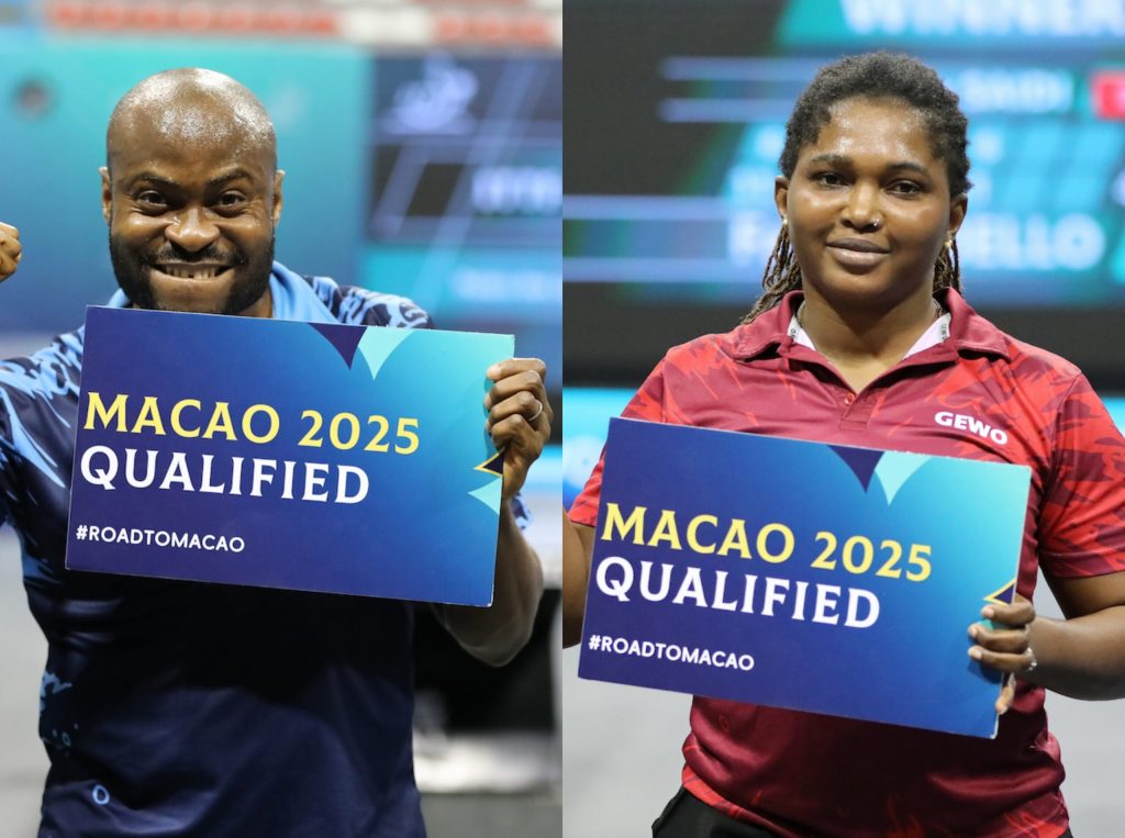 NSC Celebrates Aruna, Bello on ITTF World Cup Qualification
