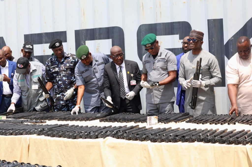 Nigeria Customs Seize 844 Firearms, 112,500 Ammunition, Drugs