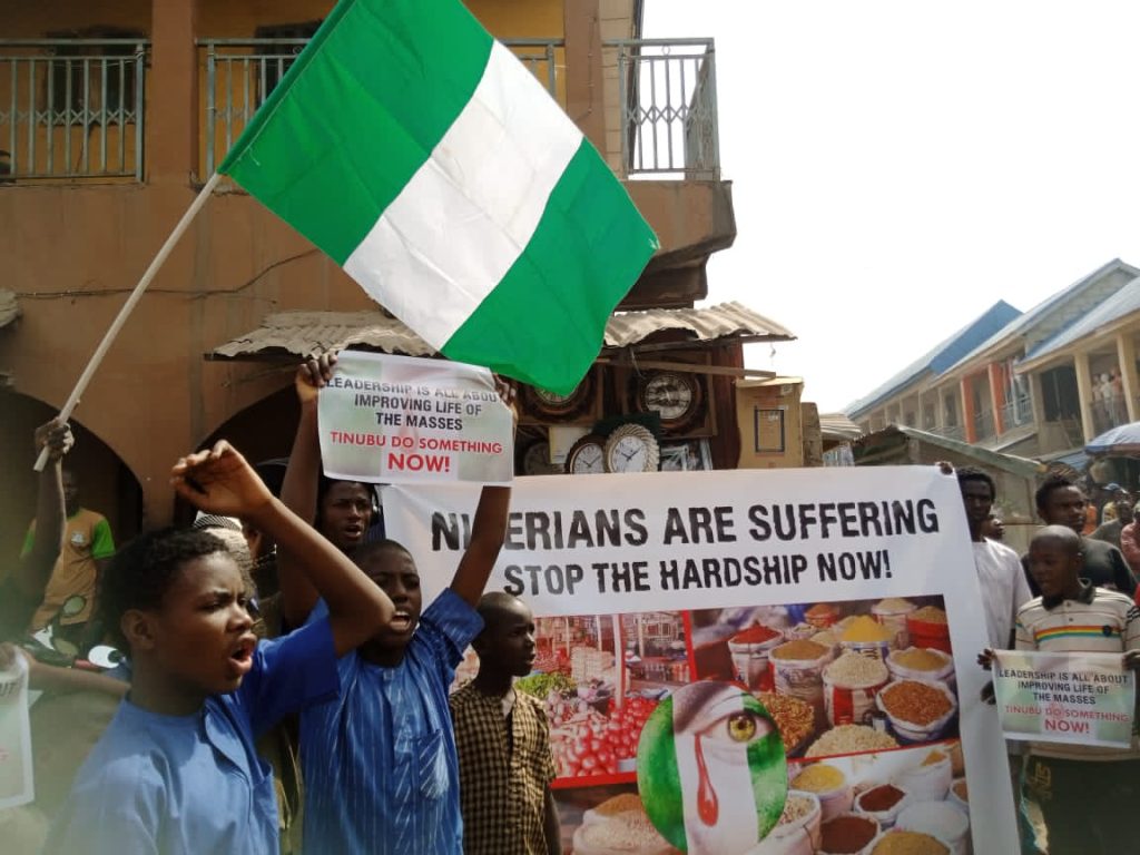 Nigerians Protest in Abuja Over Economic Hardships (News Central TV)