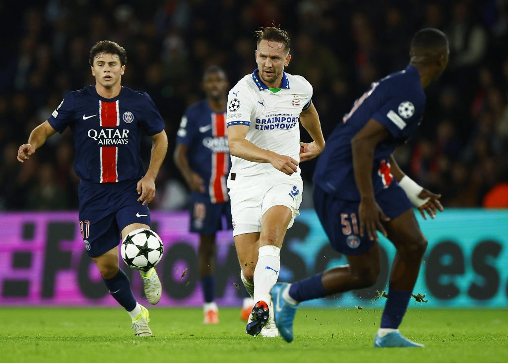 PSG Stumble Again, Held to 1-1 Draw by PSV in Champions League