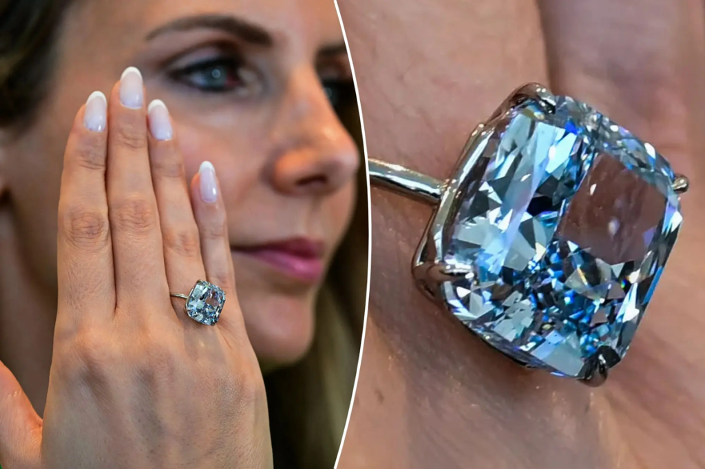 Rare Blue Diamond Displayed in Abu Dhabi Before Auction