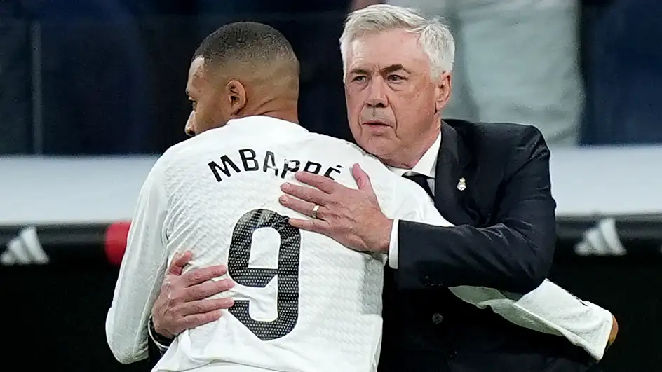Real Madrid’s Ancelotti Defends Mbappe After Mixed Performances