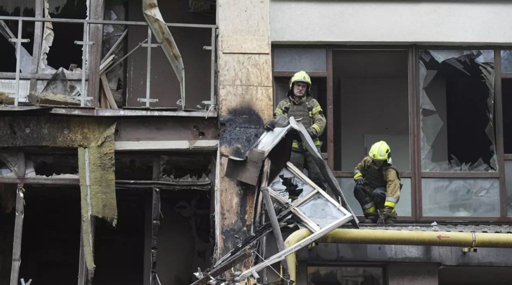 Russia Drones Kill One in Kyiv