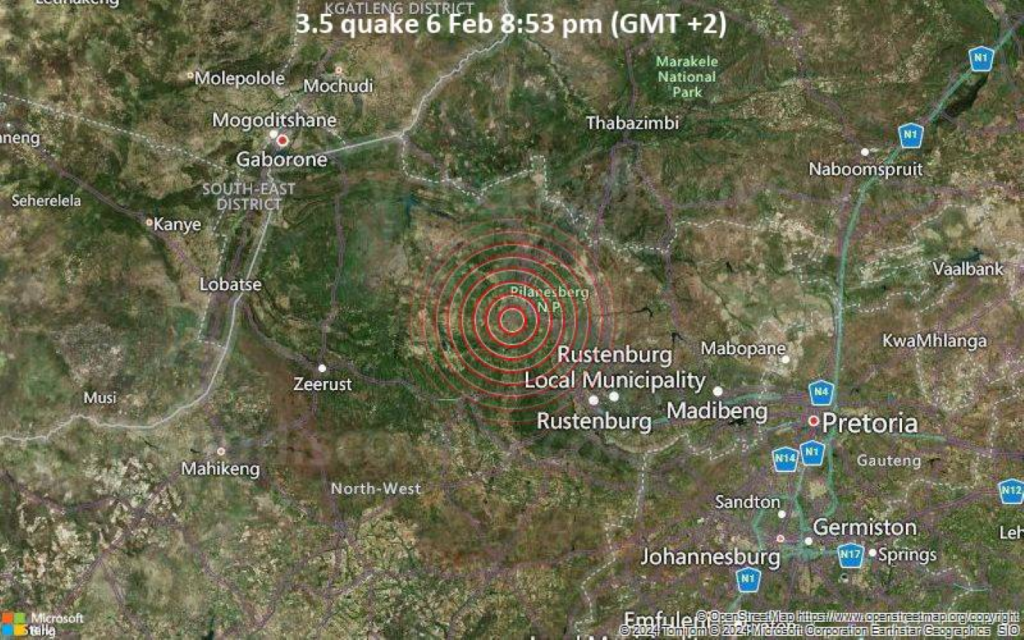 Rustenburg Quake (News Central TV)