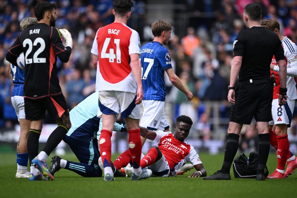 Saka Injury Not Serious; Arteta Considers Arsenal Line-up for Palace Clash