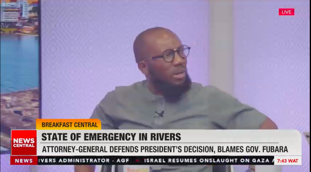 Human rights lawyer Inibehe Effiong (News Central TV)