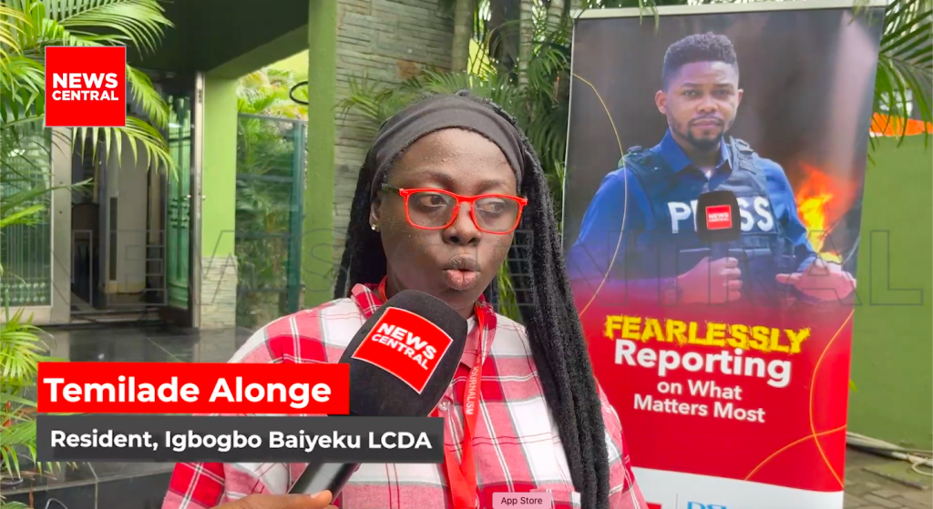 Temilade Alonge, a resident of Igbogbo Baiyeku LCDA (News Central TV)